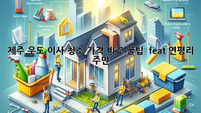 제주 우도 이사 청소 가격 비교 꿀팁 🏡✨ (feat. 연평리 주민)