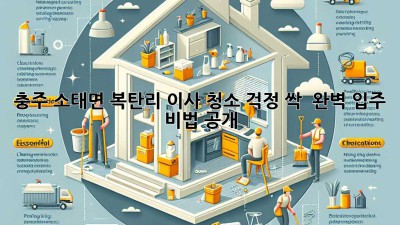✨ 충주 소태면 복탄리 이사, 청소 걱정 싹! ✨ 완벽 입주 비법 공개! 🏡