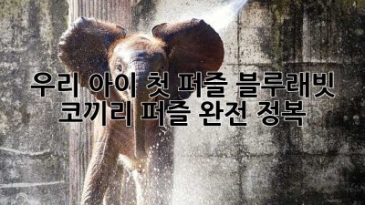 우리 아이 첫 퍼즐🧩 블루래빗 코끼리 퍼즐 완전 정복!
